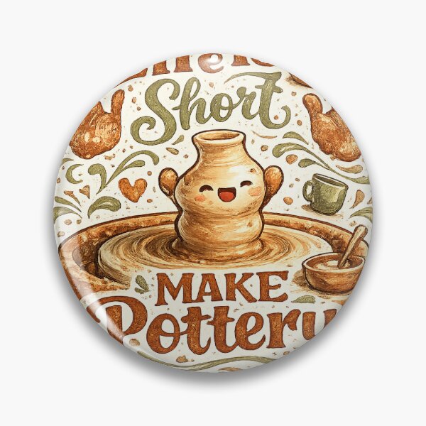 Item preview, Life Is Short Make Pottery Funny Pottery Sticker designed and sold by InkPixell.