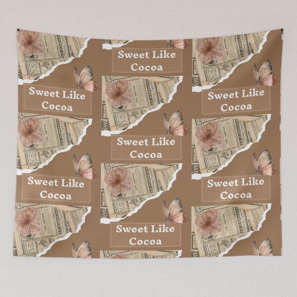 Item preview, Sweet Like Cocoa - Vintage Aesthetic Scrapbook Design designed and sold by Violet-Forge.