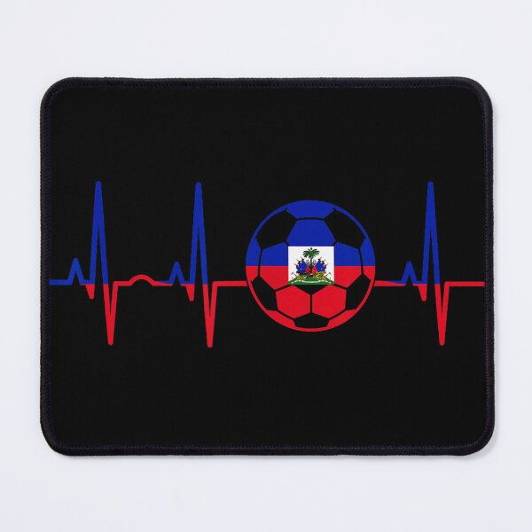 Item preview, Haiti Football Flag Heartbeat EKG Soccer Fan Jersey Graphic Design Print designed and sold by GalenoHenley.