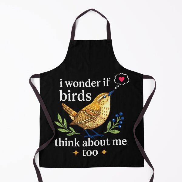 Item preview, I Wonder If Birds Think About Me Too Cute Wren Illustration designed and sold by GalenoHenley.