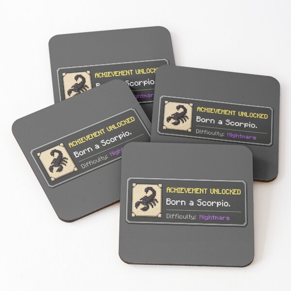 Item preview, Achievement Unlocked Born A Scorpio designed and sold by MonkiFlipp.