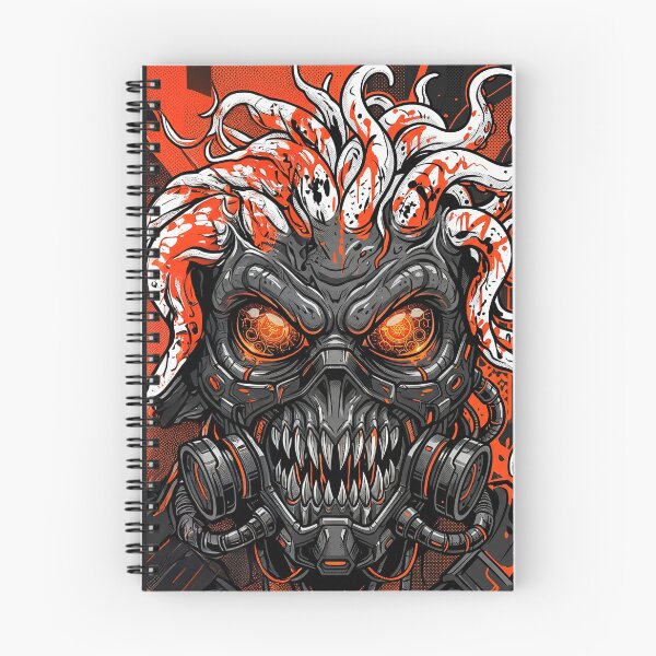 Item preview, Cyberpunk Techwear Demon Mask - Dark Sci-Fi Fantasy Bio-Mechanical Monster designed and sold by MCHDesignST.