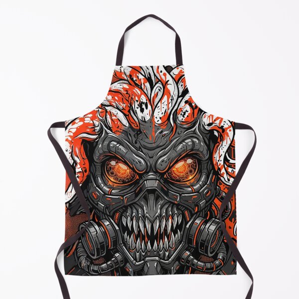 Item preview, Cyberpunk Techwear Demon Mask - Dark Sci-Fi Fantasy Bio-Mechanical Monster designed and sold by MCHDesignST.