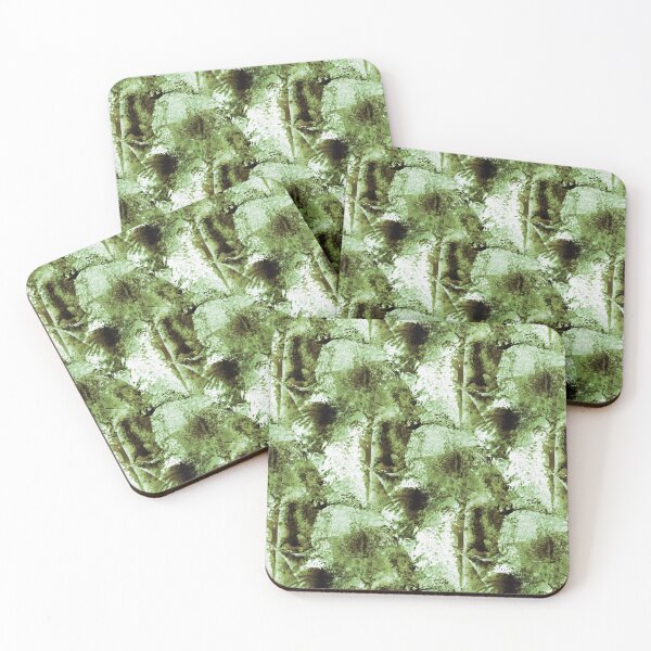 Item preview, Grungy Textured Abstract in Green and White designed and sold by Artistestella.