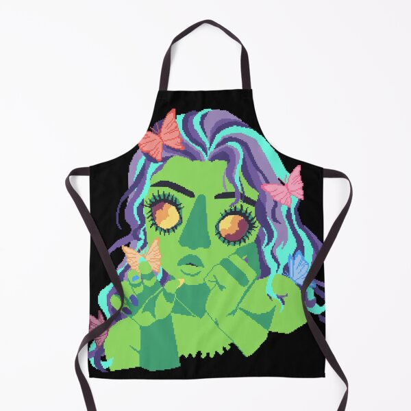 Item preview, Alien Girl with Butterflies Pixel Art designed and sold by LilSeashell.