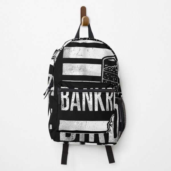Item preview, Bankrupted By Birdseed Cute Finch Silhouette Distressed Black And White Design designed and sold by GalenoHenley.