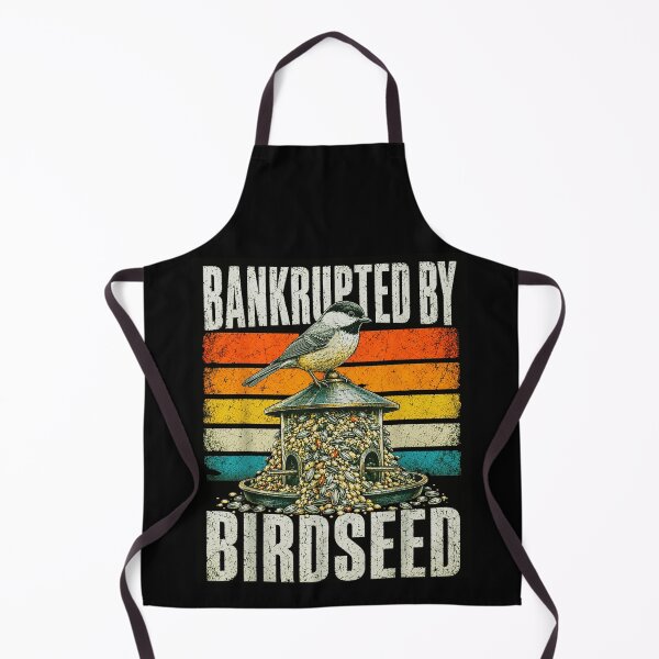 Item preview, Retro Bankrupted By Birdseed Funny Chickadee Bird Watching Vintage Sunset Graphic Tee designed and sold by GalenoHenley.