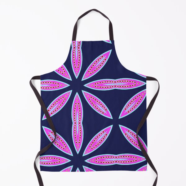 Item preview, Navy and Magenta Starburst Geometric Pattern designed and sold by Tinsleybluebell.