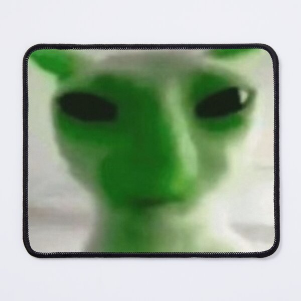 Item preview, green alien cat meme designed and sold by cloudzer0000.