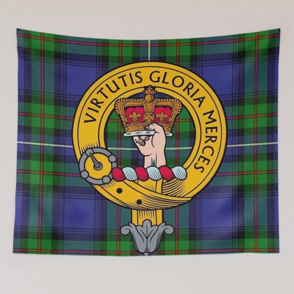 Item preview, Robertson Crest and Modern Hunting Tartan designed and sold by Kirrindy Designs.