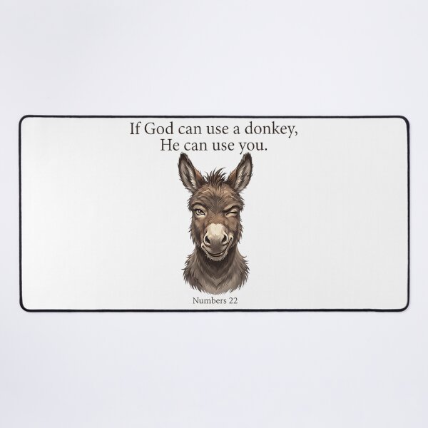 Item preview, If God Can Use A Donkey Christian Bible Verse Numbers 22 designed and sold by DuneHaicna.