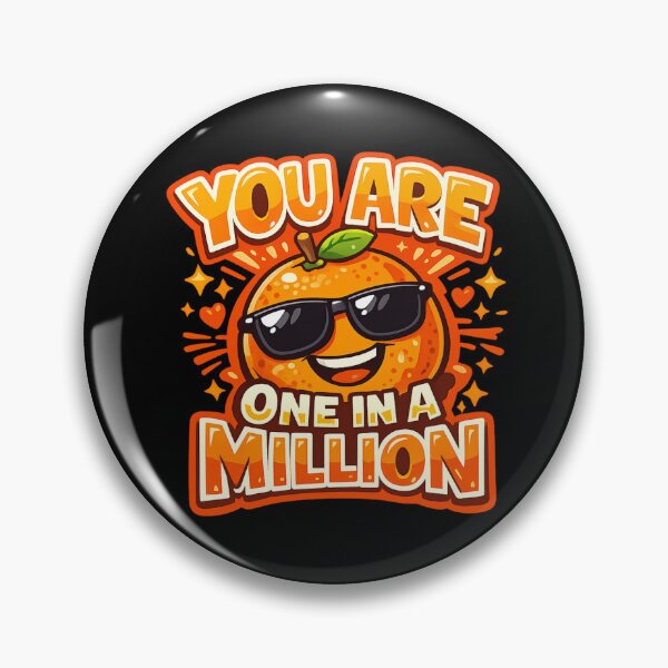 Item preview, You Are One in a Million Cool Orange Sunglasses – Funny Fruit Pun Art | Orange Lover Gift designed and sold by irfanshikh.
