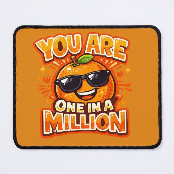 Item preview, You Are One in a Million Cool Orange Sunglasses – Funny Fruit Pun Art | Orange Lover Gift designed and sold by irfanshikh.