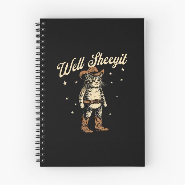 Item preview, Funny Well Sheeyit Cowboy Cat Vintage Western Country Kitty Design designed and sold by DuneHaicna.