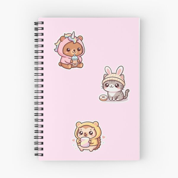 Item preview, Kawaii Stickers Three Adorable Characters Cute Cartoon designed and sold by Good Vibes .