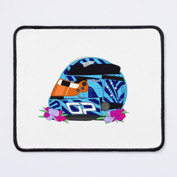 Item preview, Oscar Piastri 2026 Blue Monaco Helmet With Flowers designed and sold by OriDraws.