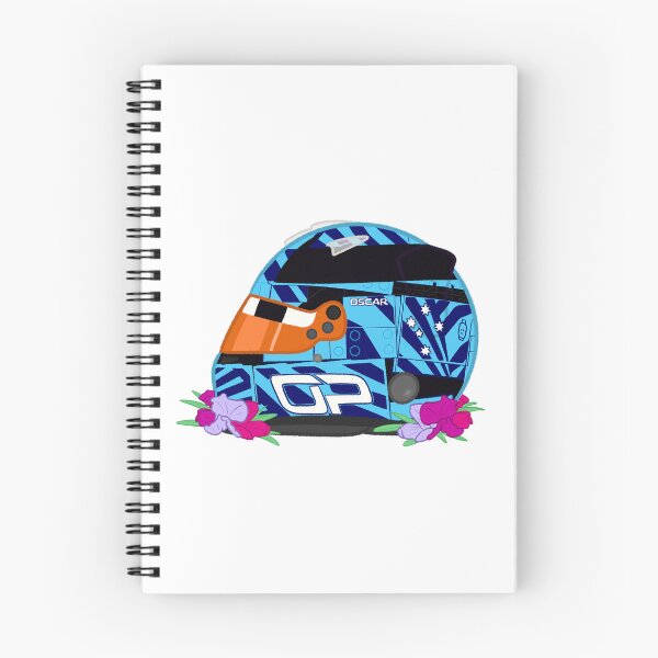 Item preview, Oscar Piastri 2026 Blue Monaco Helmet With Flowers  designed and sold by OriDraws.