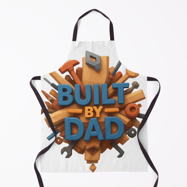 Item preview, Built By Dad - 3D Handyman Tools & DIY Typography designed and sold by Dzblack.