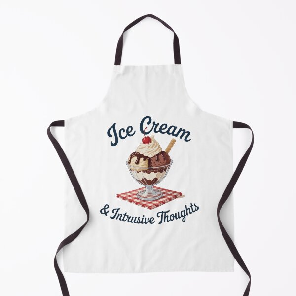 Item preview, Mental Health Intrusive Thoughts Sarcastic Mental Health Therapy Ice Cream designed and sold by sailorjessiArt.
