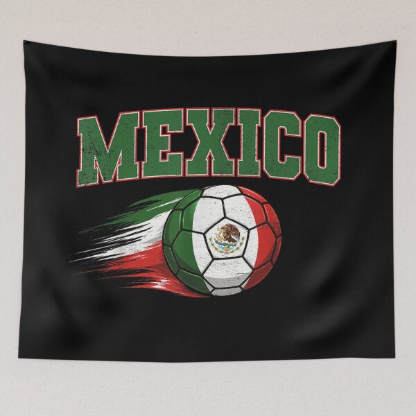 Item preview, Mexico Football Soccer Ball Motion Flag Team Pride Sports Fan Design designed and sold by DuneHaicna.