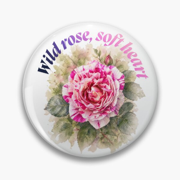 Item preview, Wild Rose Soft Heart | Pink Watercolor Rose Floral Quote designed and sold by SimplyContry.