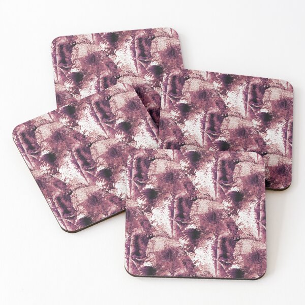 Item preview, Grungy Textured Abstract in Maroon and White designed and sold by Artistestella.