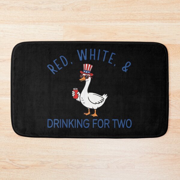 Item preview, Red White And Drinking For Two Funny Patriotic July Fourth Goose designed and sold by DuneHaicna.