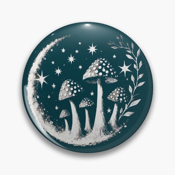 Item preview, Mystical Forest Mushroom Art Print | Dark Cottagecore Woodland Magic Design designed and sold by VikArtStudio.