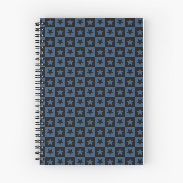 Item preview, Black and Denim checkered stars designed and sold by pattern-archive.