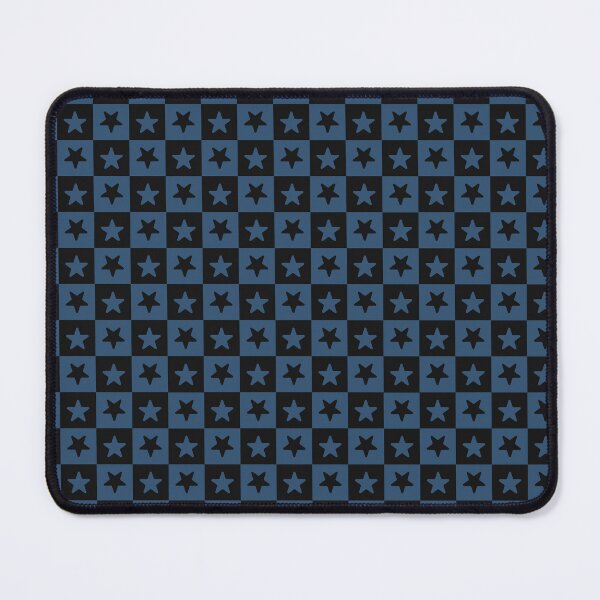 Item preview, Black and Denim checkered stars designed and sold by pattern-archive.