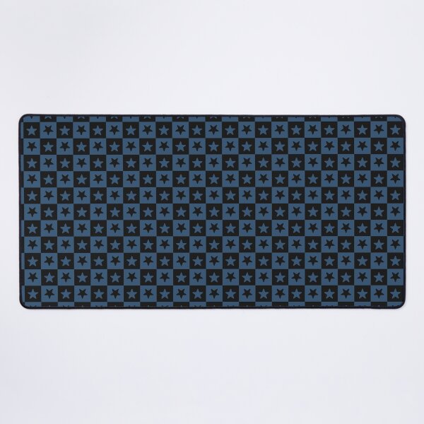 Item preview, Black and Denim checkered stars designed and sold by pattern-archive.