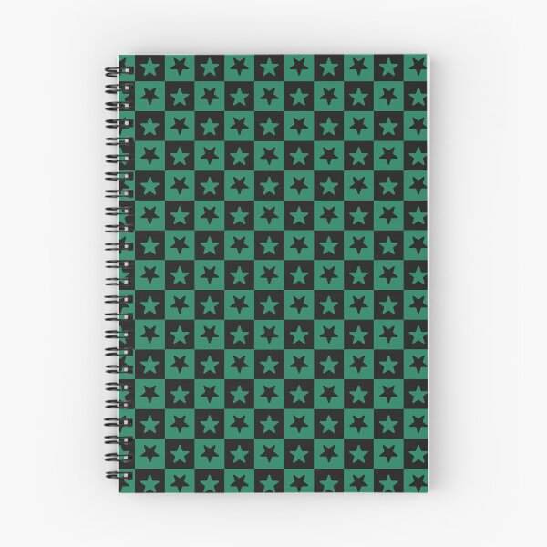 Aperçu de l'œuvre Étoiles à damier noires et vertes créée et vendue par pattern-archive.