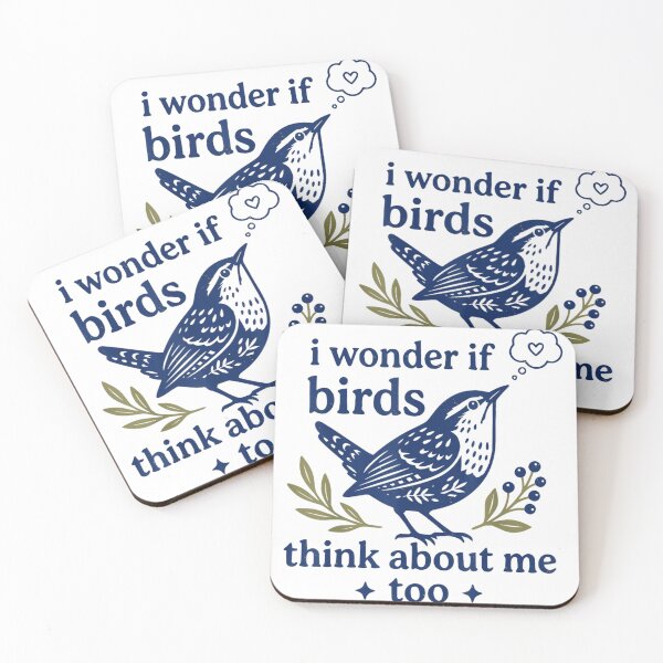 Item preview, Cute I Wonder If Birds Think About Me Too Birdwatcher Design designed and sold by DuneHaicna.