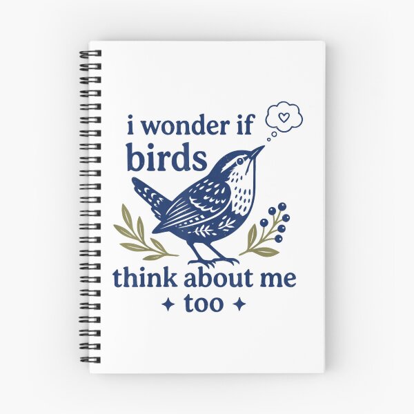 Item preview, Cute I Wonder If Birds Think About Me Too Birdwatcher Design designed and sold by DuneHaicna.