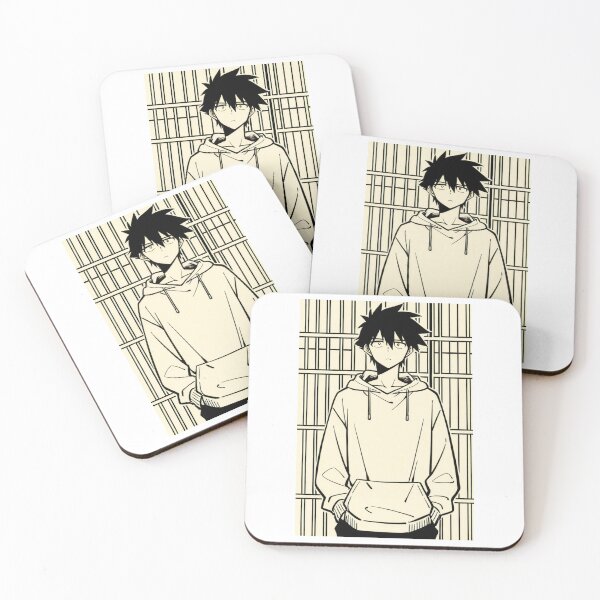 Item preview, Portrait - Man cream hoodie hands pockets wide eyes designed and sold by AnimeShin.