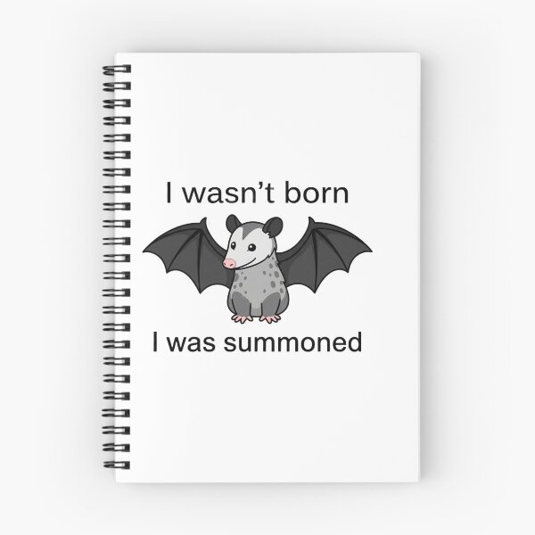 Item preview, I Wasn't Born I Was Summoned Funny Opossum Bat designed and sold by JossDesign15.