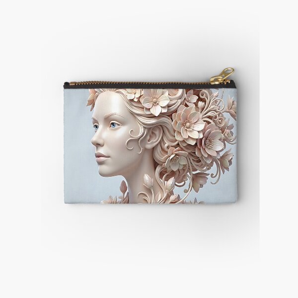 Item preview, Ethereal Floral Muse: A Sculptural Portrait designed and sold by ToxicInkArt.