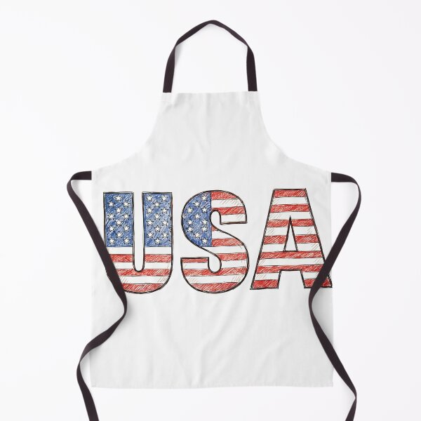 Item preview, USA Flag Hand Drawn Letters designed and sold by Ar0undTheW0rld.