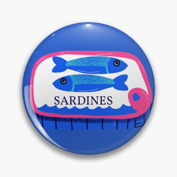 Item preview, Blue Vintage Sardines Pattern designed and sold by giulyz.