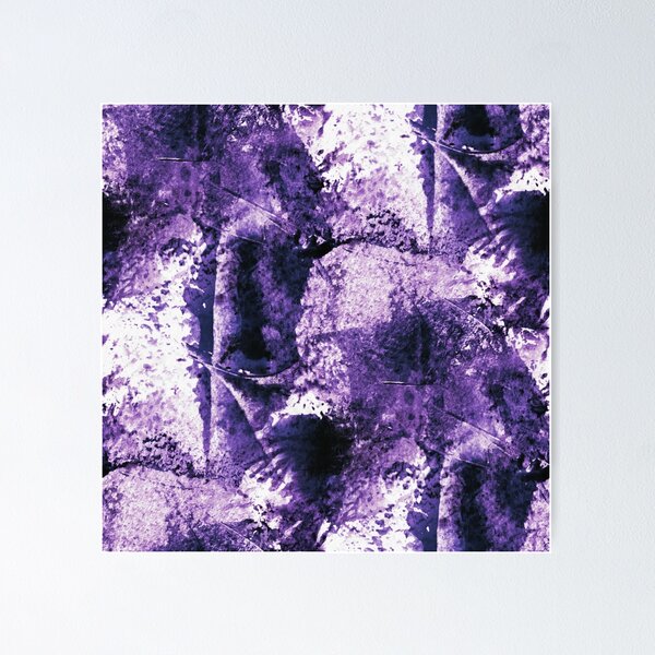 Item preview, Grungy Textured Abstract in Purple and White designed and sold by Artistestella.