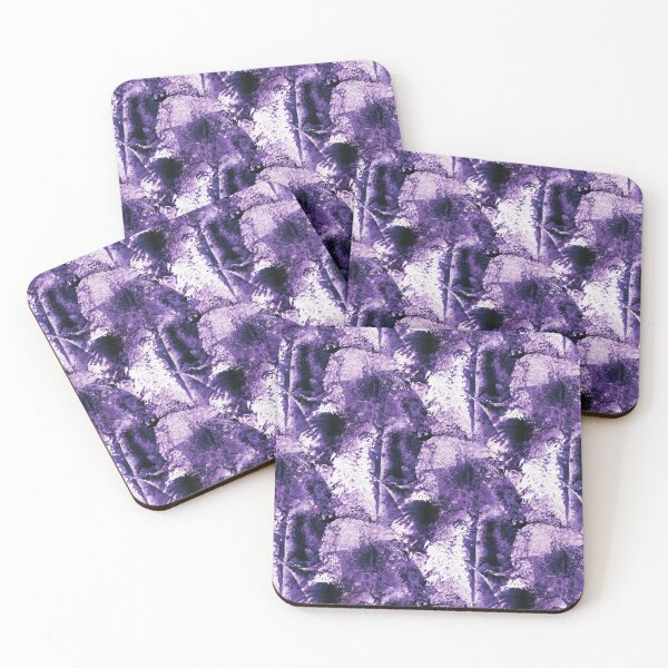 Item preview, Grungy Textured Abstract in Purple and White designed and sold by Artistestella.