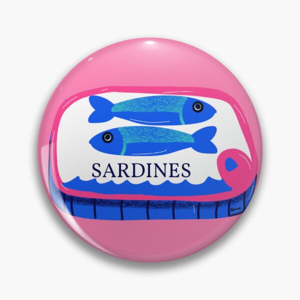 Item preview, Pink Vintage Sardines Pattern designed and sold by giulyz.