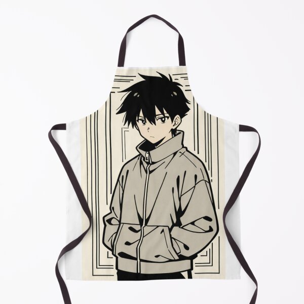 Item preview, Portrait - Man grey jacket hands pockets geometric designed and sold by AnimeShin.
