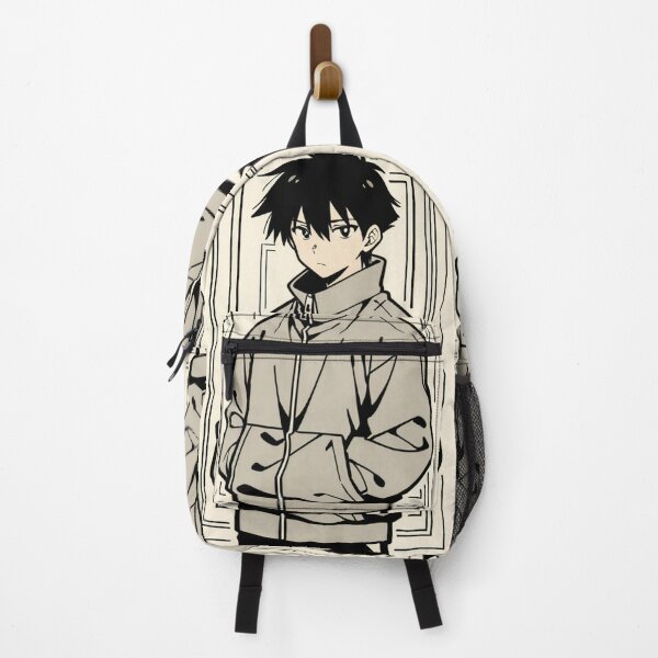 Item preview, Portrait - Man grey jacket hands pockets geometric designed and sold by AnimeShin.