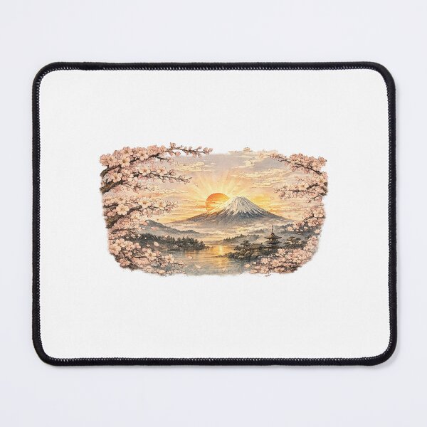Item preview, Mount Fuji & Sakura Sunrise | Japanese Ukiyo-e Landscape designed and sold by Ukiyo Spirit Studio.