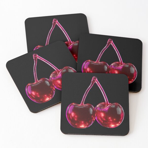 Item preview, Neon Cherry Glow Icon Duo v2 designed and sold by daila70.