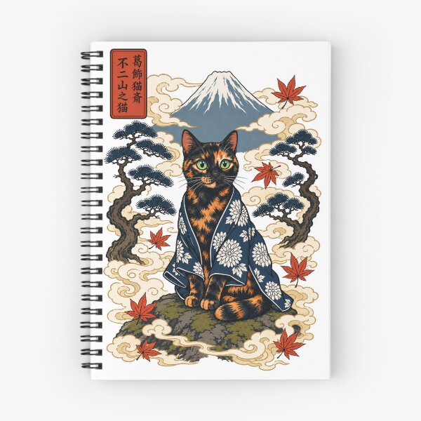 Item preview, Cat of Mount Fuji — Tortie Cat Ukiyo-e Woodblock | Japanese Art designed and sold by Martin's_Design.