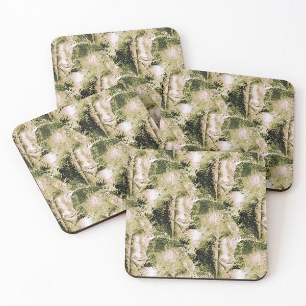 Item preview, Grungy Textured Abstract in Green and Black designed and sold by Artistestella.