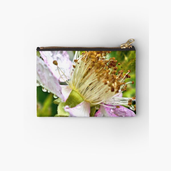 Item preview, Blackberry blossom macro nature photography water droplets designed and sold by Ascooepics.