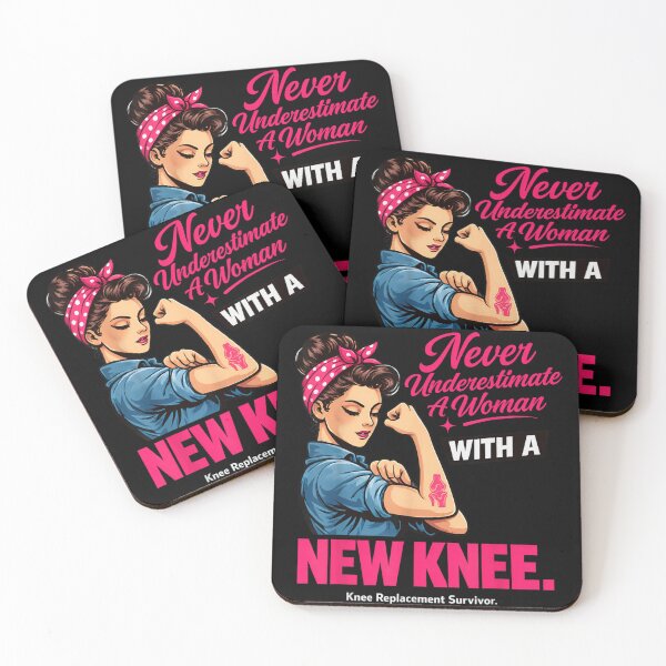 Item preview, Rosie The Riveter Never Underestimate A Woman With A New Knee Survivor designed and sold by DienesAngele.